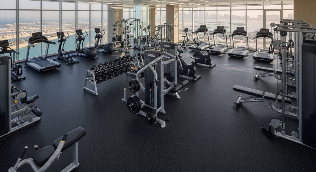Vinyl Gym Flooring in Palm Jumeirah