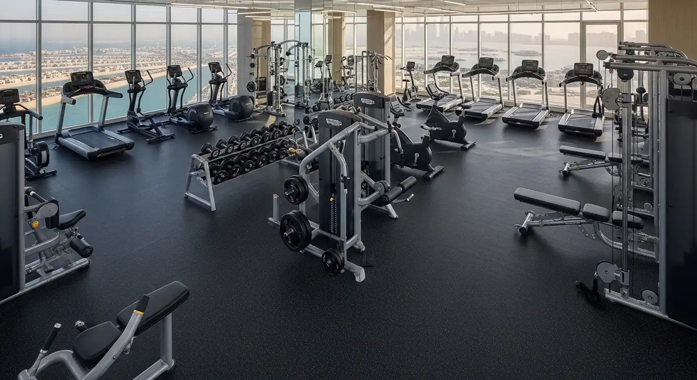 Vinyl Gym Flooring in Palm Jumeirah